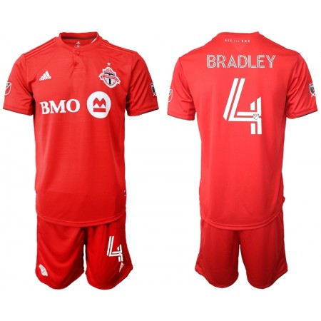 Toronto FC Fotbollströjor Bradley 4 Barn Hemma tröja 2020/21 Kortärmad